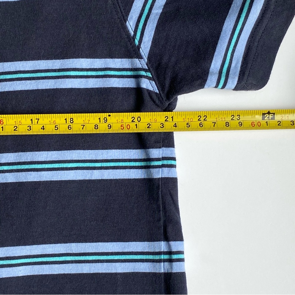 The Black Dog Shirt Size XL Boys Blue Stripes New England Youth T-Shirt Cotton - Picture 7 of 13